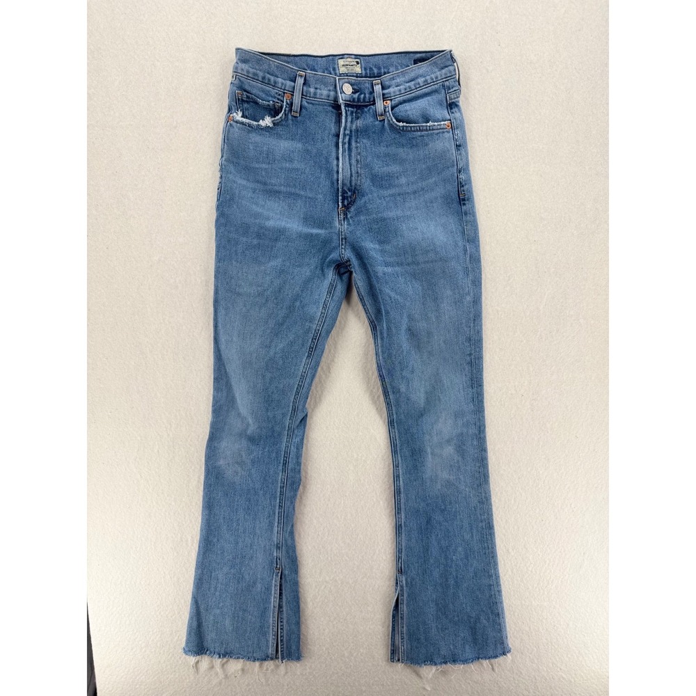 Citizens of Humanity Georgia High Rise Bootcut Split Hem Jeans Blue 25